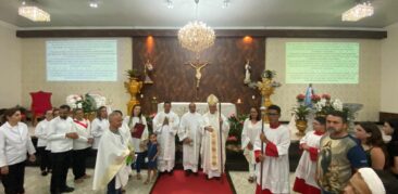 Dom Nivaldo participa de conversas orantes em paróquias de Betim, Sarzedo e Ibirité