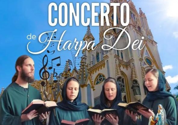 Cultura e fé: Concerto Harpa Dei vai encantar peregrinos na Basílica Nossa Senhora de Lourdes – 5 de março