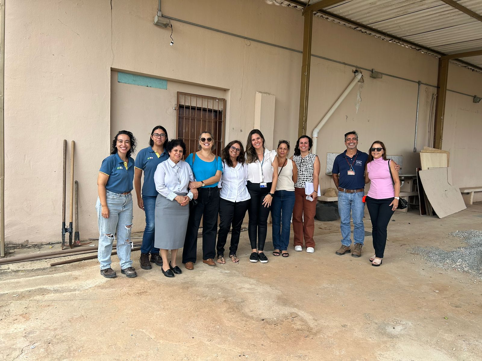 Colaboradores visitam às obras da nova sede da Casa Santa Zita