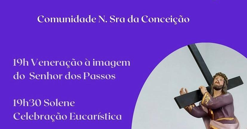 Dom Joel celebra a Segunda-feira Santa, em Brumadinho – às 19h30