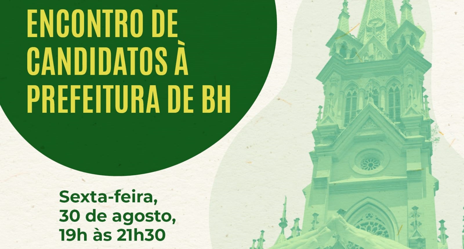 Voto consciente: Arquidiocese de BH promove debate entre candidatos à Prefeitura da Capital