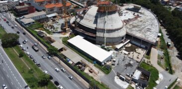 Obras da Catedral Cristo Rei avançam com a primeira concretagem do Pórtico Sul