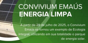 Convivium Emaús: abastecido 100% com energia solar