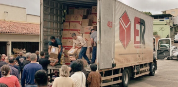 Primeiro caminhão com donativos da Arquidiocese de BH chega a Juiz de Fora