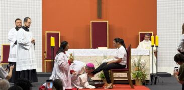[Galeria de fotos] Dom Evandro Maria preside celebração do Lava-pés na Catedral Cristo Rei