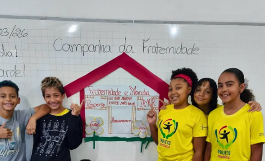 Tema “Fraternidade e Moradia” inspira atividades com educandos do Projeto Providência