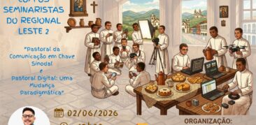 3º Encontro com os seminaristas do Regional Leste 2:  terça-feira, 2 de junho, às 19h30
