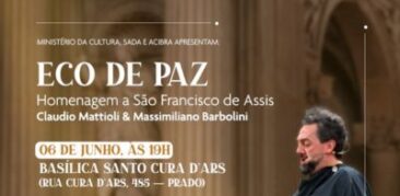 Espetáculo “Eco de Paz” homenageia São Francisco de Assis na Basílica Santo Cura D’Ars