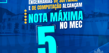 Cursos da PUC Minas alcançam nota máxima em avaliação do MEC